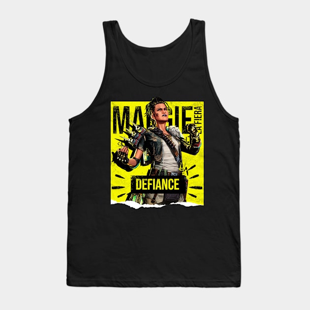 Apex Legends Mad Maggie Defiance Tank Top by LucioDarkTees